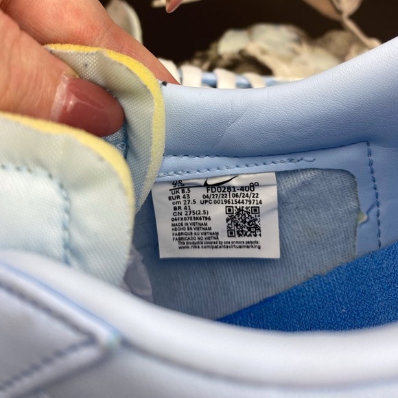 NIKE Blazer Low ‘77 Vintage in Celestine Blue Size 9.5. - Picture 6 of 11